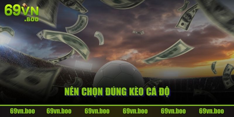 Nên chọn đúng kèo cá độ